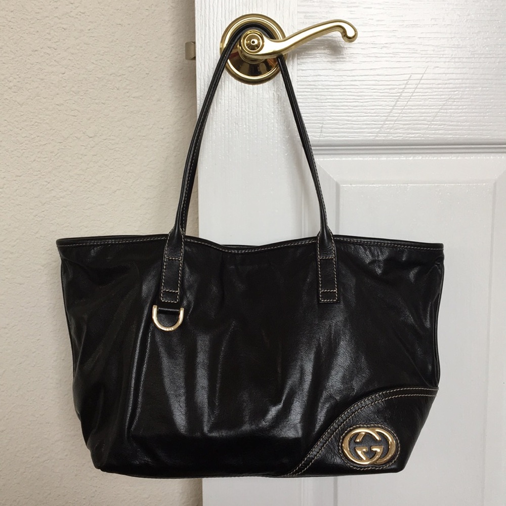 Gucci New Britt Leather Tote